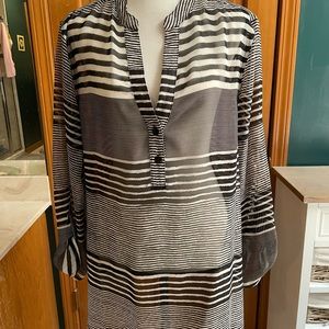 Chico’s pullover resort wear sheer blouse